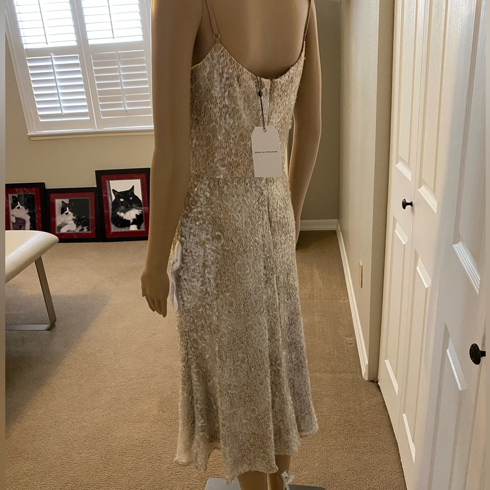 NWT DRESS THE POPULATION Fit & Flare Dress - M - Picture 8 of 14